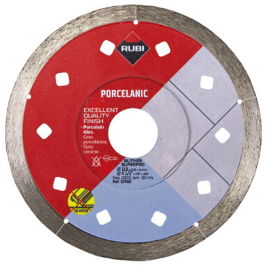 Rubi Slither 115mm Superpro Porcelain Cutting Disc - Very Fine