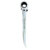 Priory White Ratchet Podger Spanner Reversible 19mm/21mm