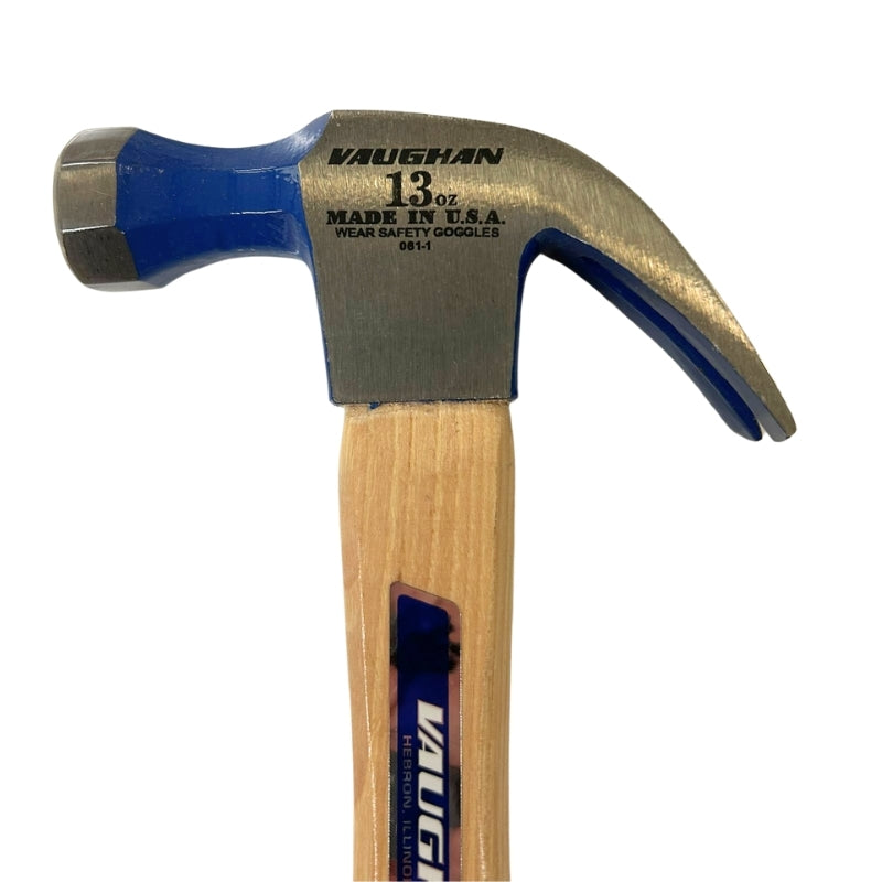 Vaughan Nail Hammer 13oz - Hickory Wood Handle