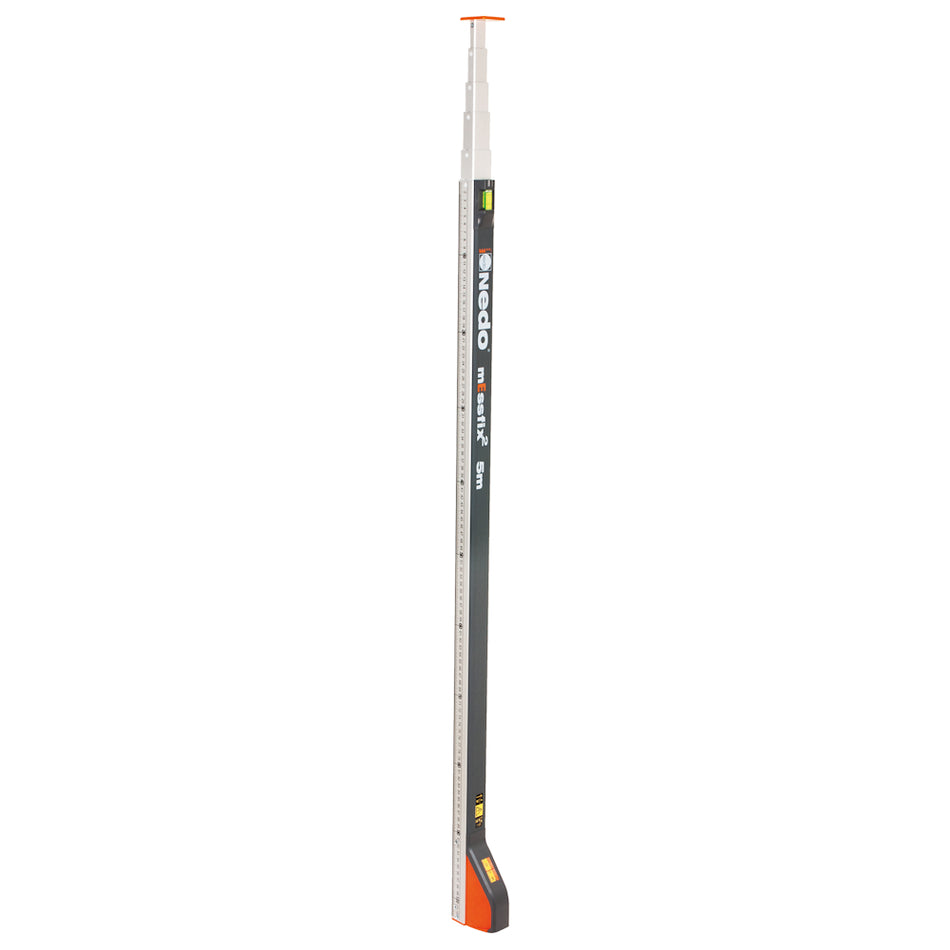 Nedo mEssfix 2 - 5m With Case - Telescopic Measuring Rod