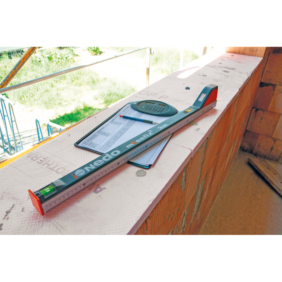Nedo mEssfix 2 - 5m With Case - Telescopic Measuring Rod
