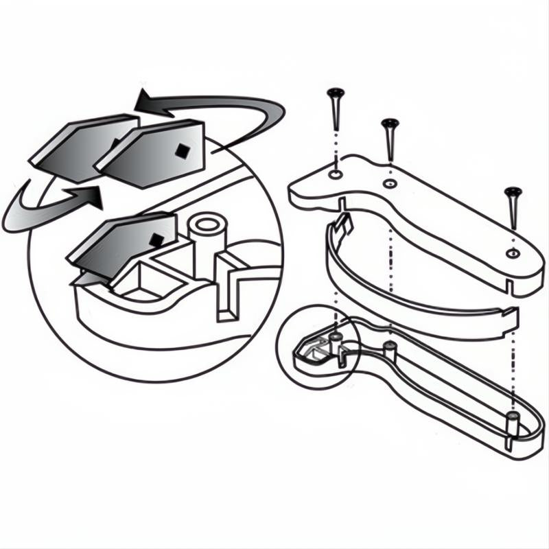 Accusharp Replacement Blades (x2) - Tungsten Carbide (003)