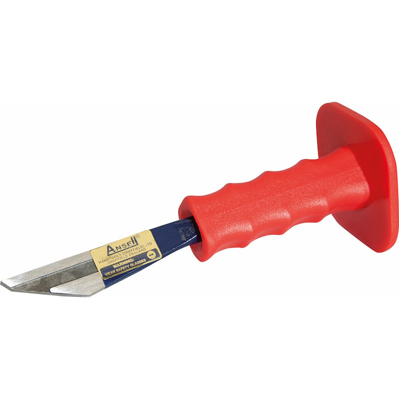 Ansell Plugging Chisel Grooved - With Safety Handle