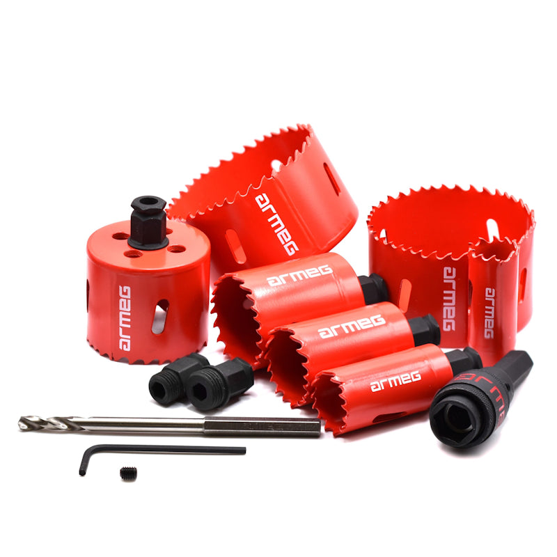 Armeg Quick Change Cobalt Vari Pitch Holesaw Set 7pc