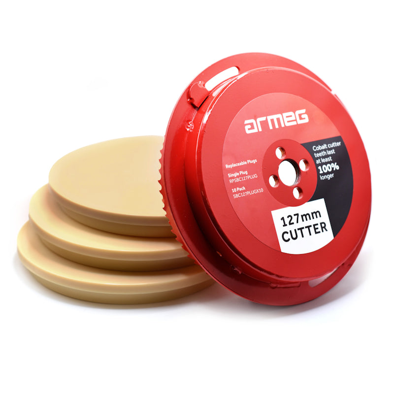 Armeg Solid Board Cutter - 127mm SBC Plug Set