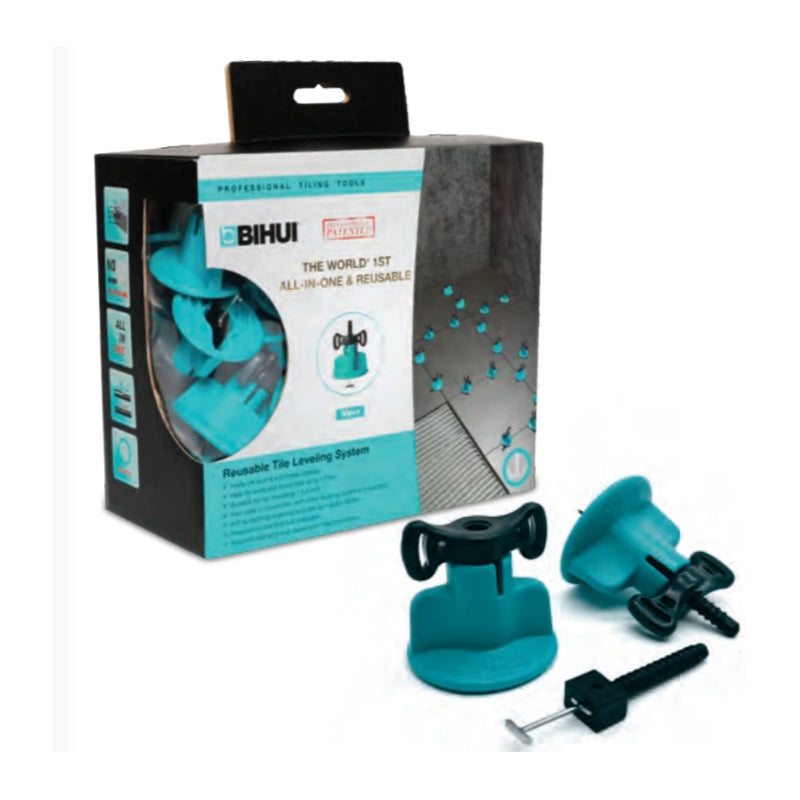 Bihui T-Spin Reusable Tile Levelling System - 1.5mm (x250 Pieces)