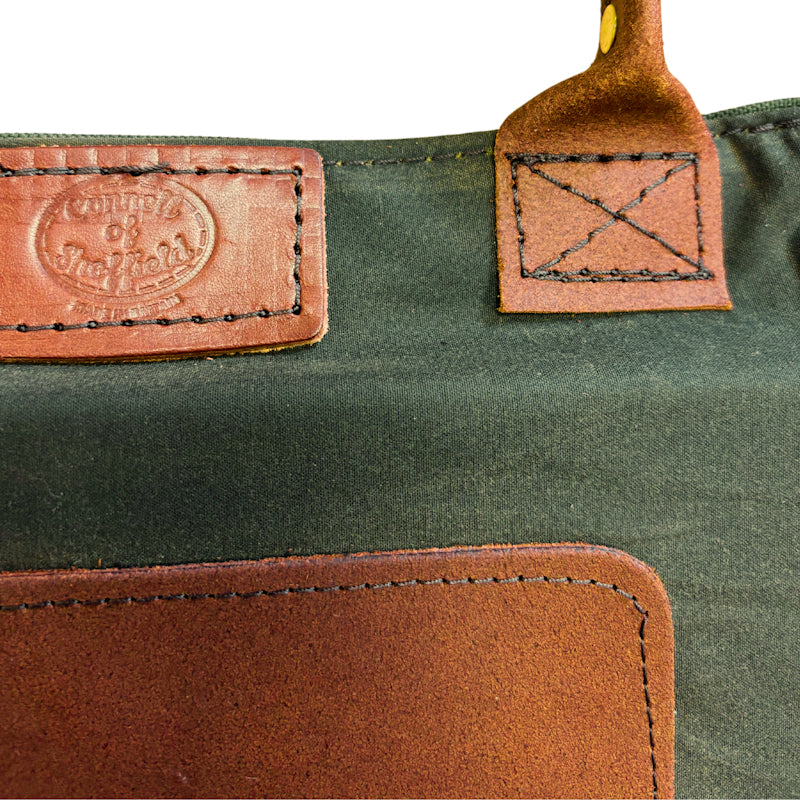 Garden Kneeling Pad / Kneeler - Waxed Cotton & Suede - Connell of Sheffield