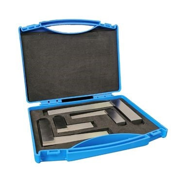 Engineers Square Set - 2 3 4 & 6 Inch Squares - Plastic Case
