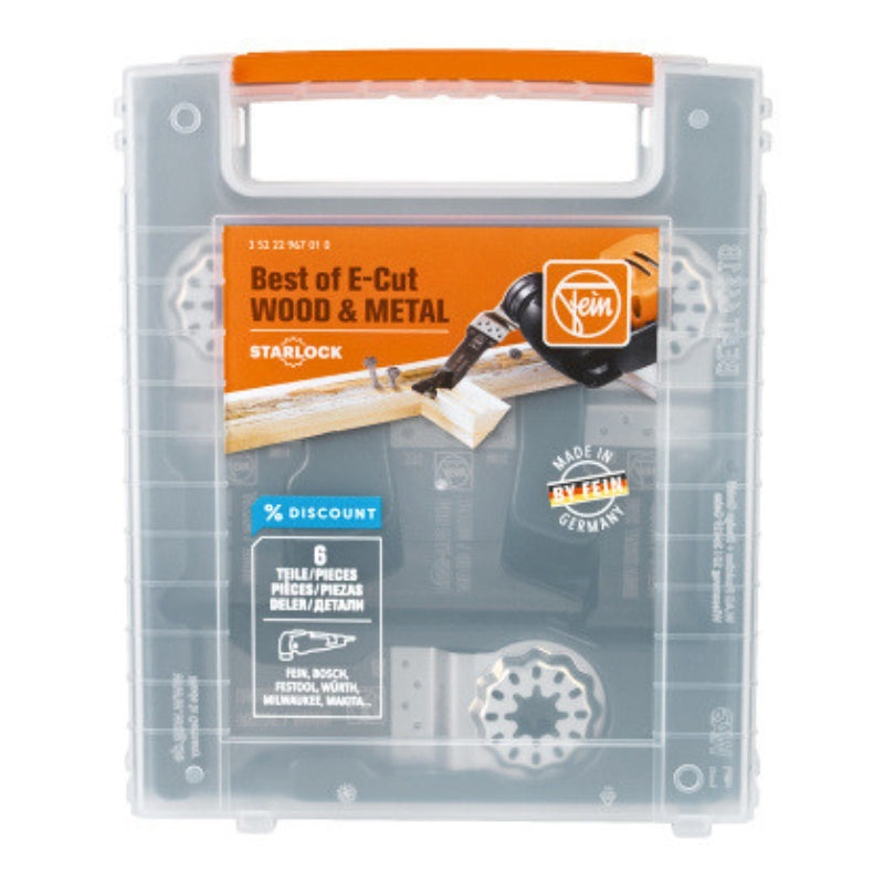 FEIN Best of E-Cut Wood & Metal Starlock Blades Set (6 Blades)