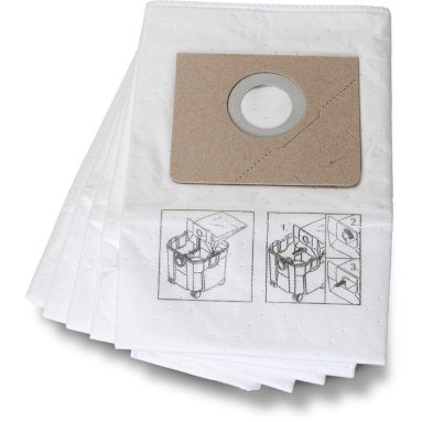 FEIN Dustex PREMIUM Fleece Filter Bags x5 - For Dustex 25L