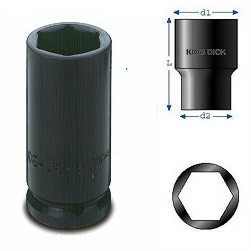 Impact Socket 3/4in - Deep - 24mm - King Dick Tools