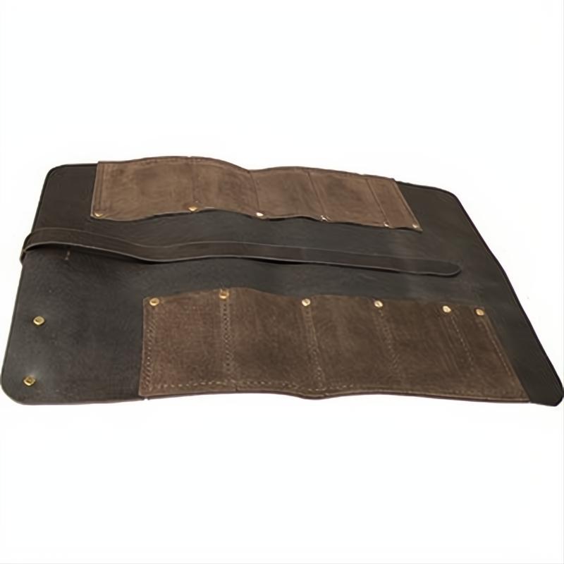 Leather Personalised Chisel Roll - 8 Pockets - Connell