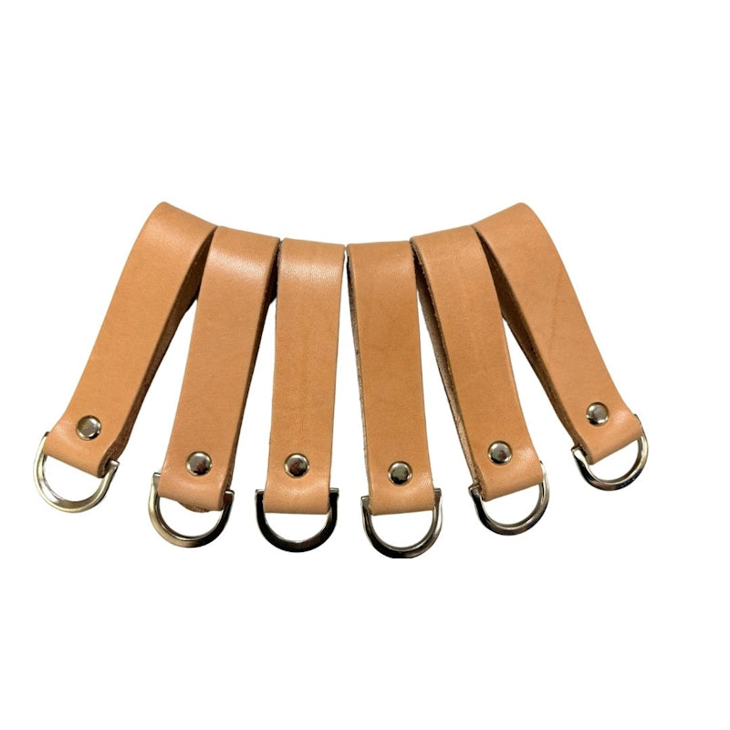 Scaffolding Tool Belt Set 4pc - Tan Leather - With XL Belt (41-50 in)
