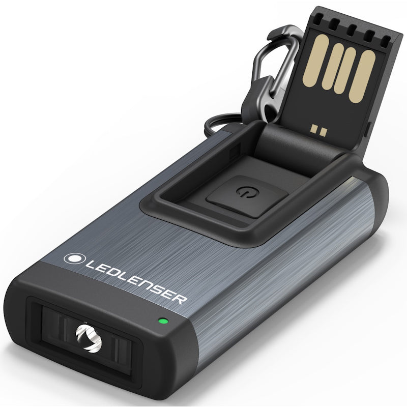 Ledlenser K4R - Rechargeable Keyring Torch - Grey