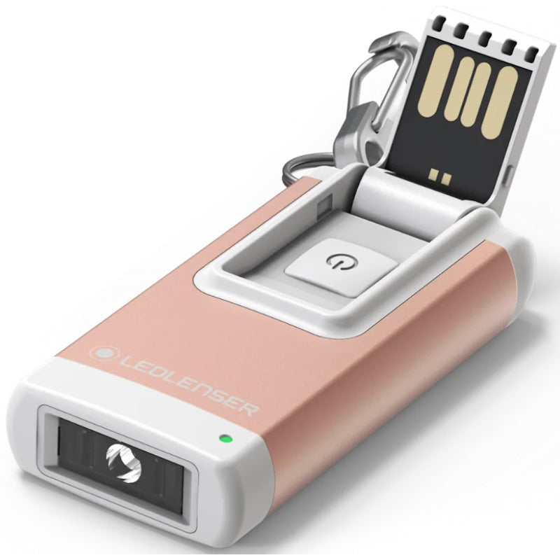 Ledlenser K4R - Rechargeable Keyring Torch - Rose Gold