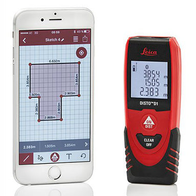 Leica Disto D1 - Laser Distance Meter (40m) - Bluetooth