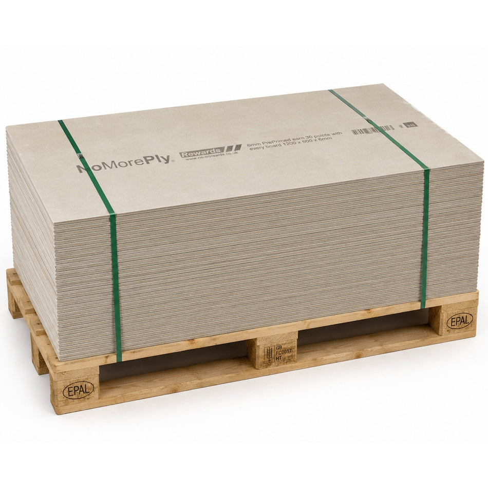 NoMorePly 6mm Tile Backer Board Pre-Primed - 1200 x 600mm (Pallet of 150)