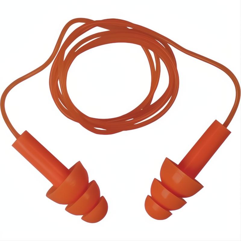 Silicone Reusable Ear Plugs With Cord - 10 Pack - Delta Plus