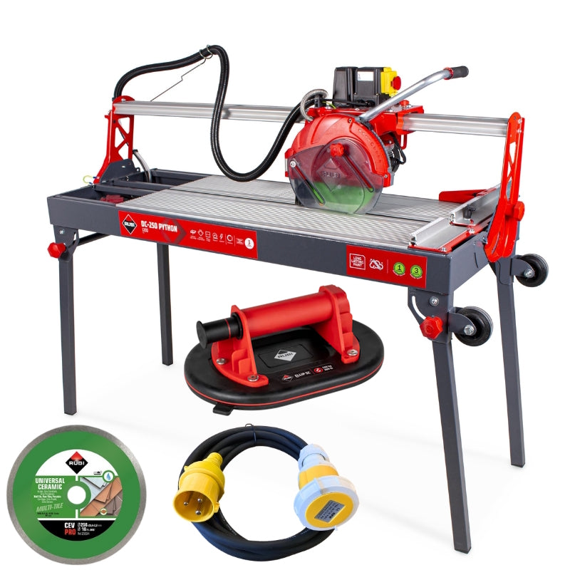 Rubi DC-250 850 PYTHON Wet Tile Saw - 110v