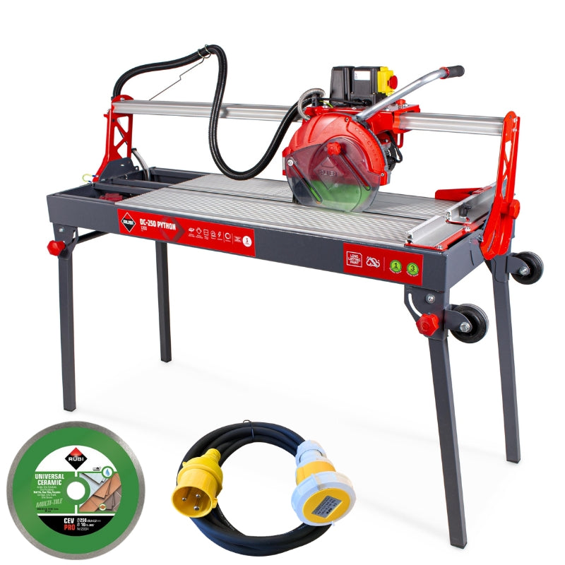 Rubi DC-250 850 PYTHON Wet Tile Saw - 110v