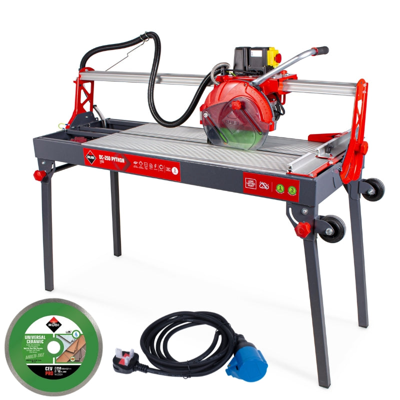 Rubi DC 250 850 PYTHON Wet Tile Saw - 230v