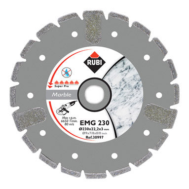 Rubi EMG 115mm Marble Cutting Diamond Blade - Super Pro