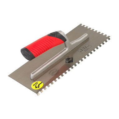 Rubi 8mm Notched Trowel - 45° Angle - Hardened Steel
