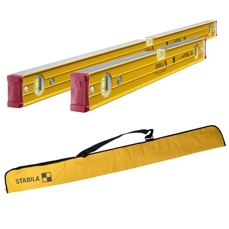 Stabila Spirit Level Set 96-2 - 60cm & 120cm (2pc) + Free Carry Case ...