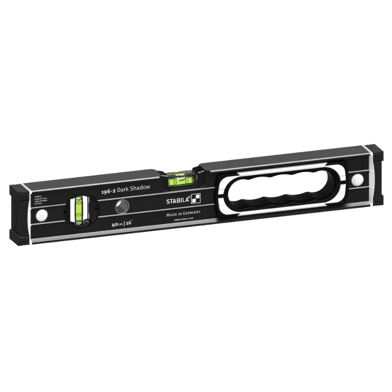 Stabila 196-2 Dark Shadow Spirit Level Set – 40cm & 183cm