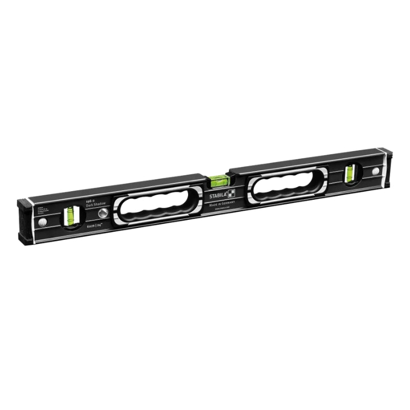 Stabila 196-2 Dark Shadow Spirit Level Set – 61cm & 122cm