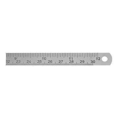 Stainless Steel Rule - Metric/Imperial - Flexible - EC2