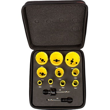 Starrett Deluxe Electricians Hole Saw Set - Deep Cut Bi Metal