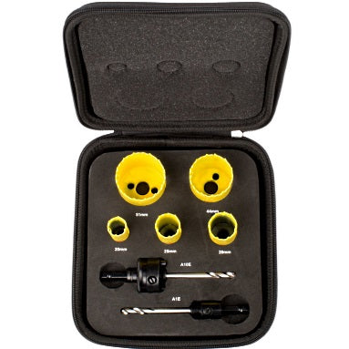 Starrett Electricians Hole Saw Kit - Deep Cut Bi Metal