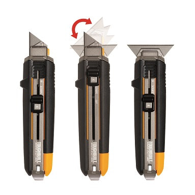 ToughBuilt Scraper Utility Knife With 5 Blades (H4S5-01) + Free 30x Extra Blades